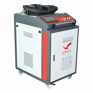 Hand-held laser welding machine with raycus continuous fiber laser and Worthing Hand-held welding head ND18A